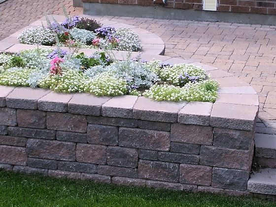   New brick and stone planters built to last a lifetime
